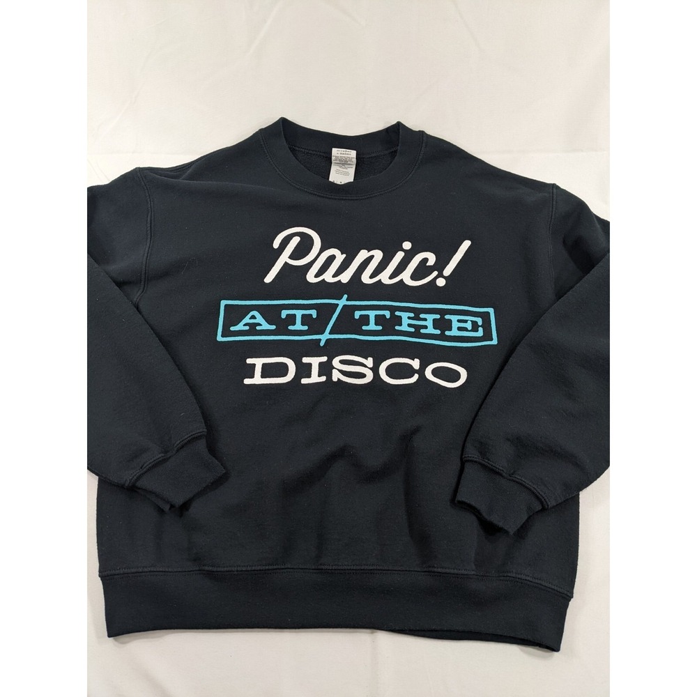 Panic At The Disco Crew Neck Sweatshirt Black Heavy Medium‎ Band Shirt EUC